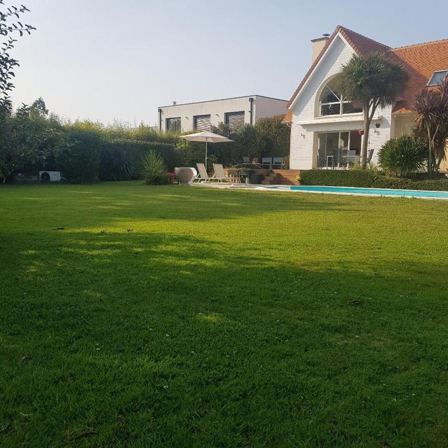 Grande Chambre Entre Caen Et La Mer Chambre Terrasse Jardin Et Piscine Mathieu Bagian luar foto